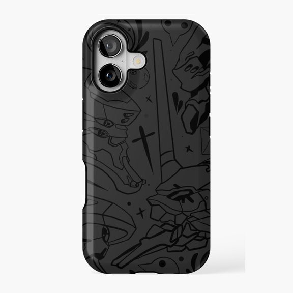 EVA Robot Anime Design 2 Phone Case 17 16 15 14 13 12 11 Pro Max
