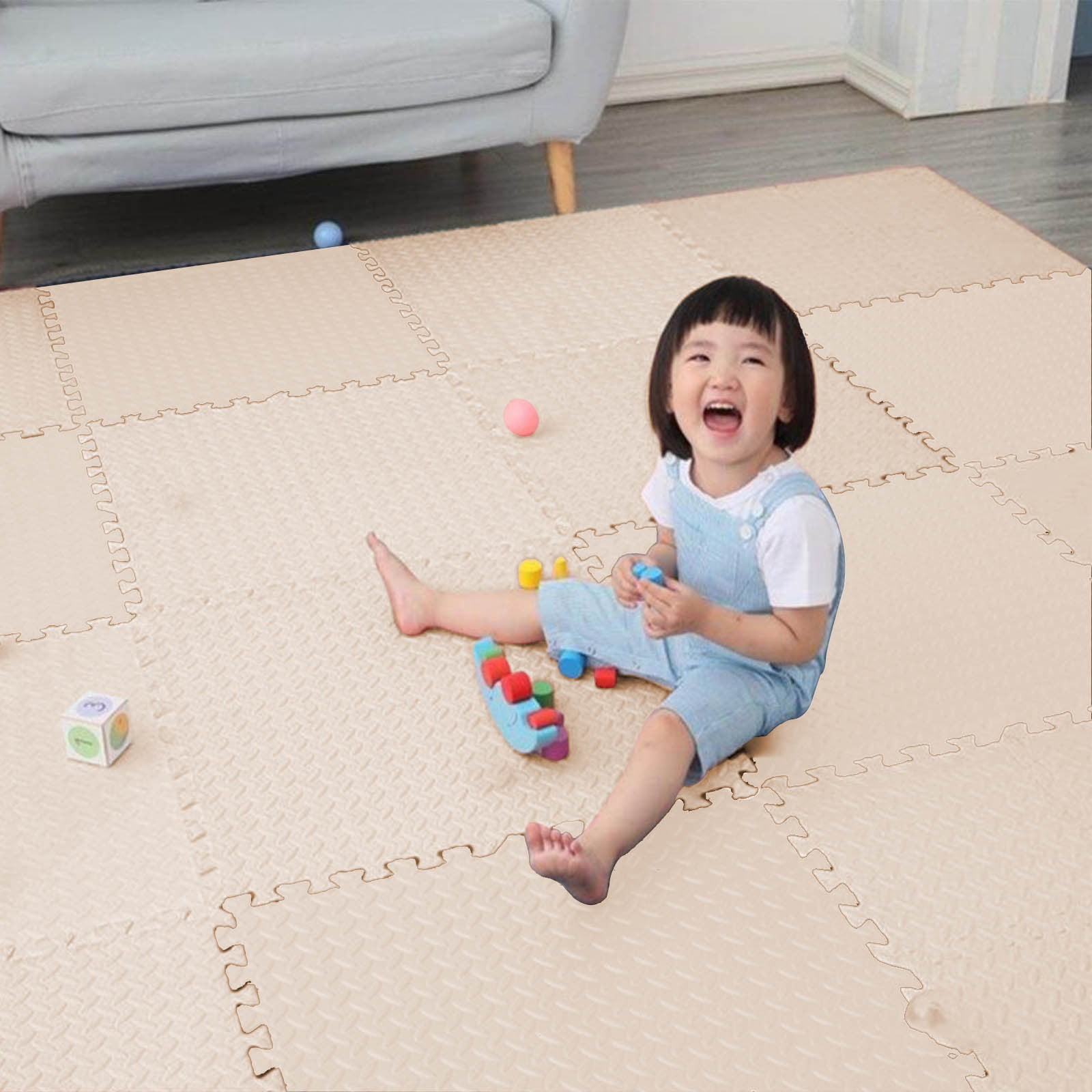 Norsk Duraflex Lite Puzzle Mats - 24 Interlocking EVA Foam Floor Tiles ...