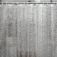 EVA Shower Curtain Liner with Pebbles, WaterRepellent Liner, Semi