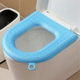 thumbnail image 1 of EVA Toilet Seat Cover, Lightweight, Rainproof, Non-Absorbent, Comfortable, Self-Adhesive Installation, Washable, Fits Most Standard Toilets, 1 of 7