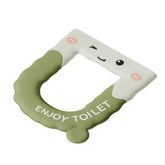 EVA Toilet Seat Cover - Warm & Cushioned Toilet Pad with Cartoon Design, Washable & Waterproof - Pressure Relief Seat Cushion for Bathroom, Seniors & Winter Use