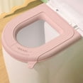 thumbnail image 1 of EVA Toilet Seat Cushion – All-Season Waterproof & Lightweight Pad, Self-Adhesive Design for Universal Fit Pink, 1 of 7