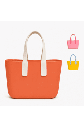 EVA Tote Bag for Women Lightweight Rubber Beach Travel Handbag