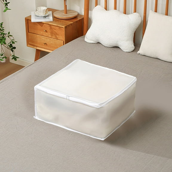 EVA Under Bed Storage Box - Translucent Folding Container, Odorless & Moistureproof, Large Capacity for Blankets, Pillows, Coats