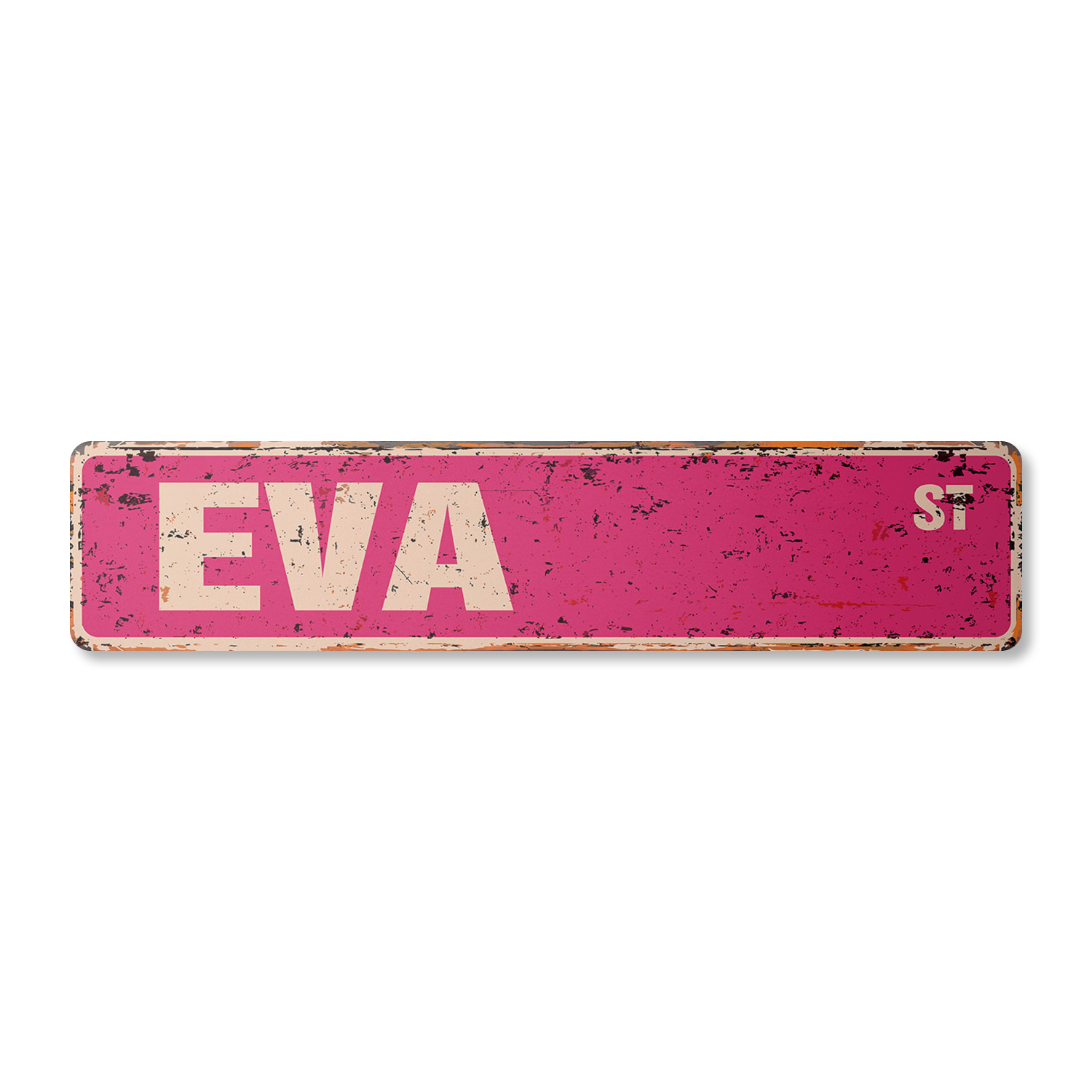 EVA Vintage Aluminum Street Sign Childrens Name Room Metal Sign rustic ...