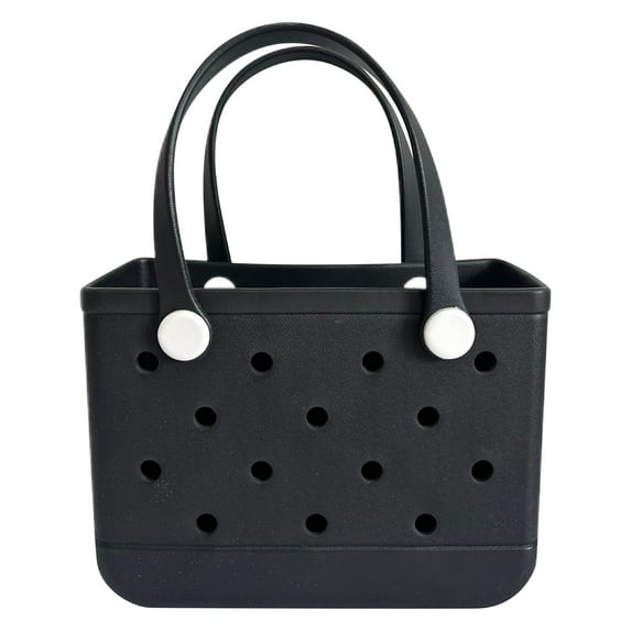 EVA Waterproof Summer Storage Basket Mini Kid Beach Bogg Bag Women Shopping Bag Picnic Rubber Jelly Tote Bogg Bag Kid Purses