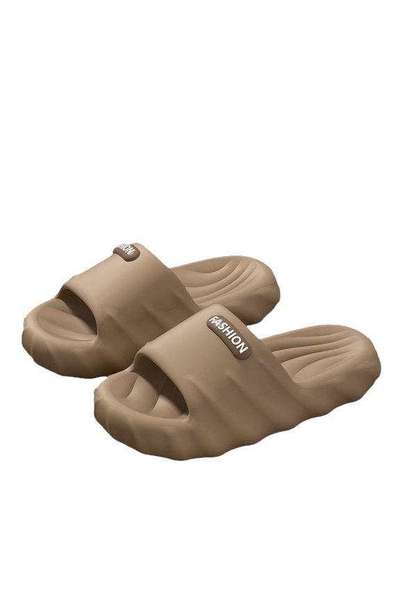 EVA Wavy Sole Slide Slippers - Non-Slip Comfort
