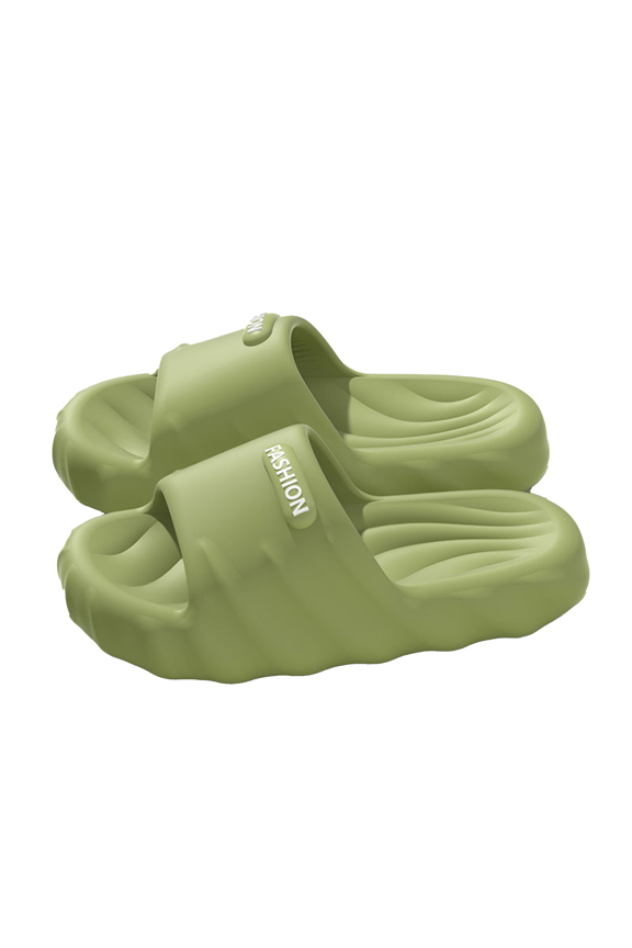 EVA Wavy Sole Slide Slippers - Non-Slip Comfort