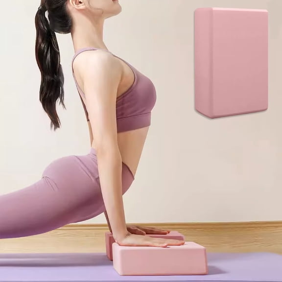 EVA Yoga Block for Stretching and Pilates - High Density Exercise Brick Non Slip Support Cushion for Dance, Flexibility Training and Rehabilitation - Waterproof Grip Foam Block for Home, Gym