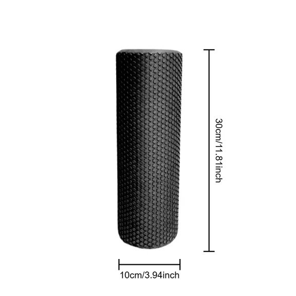 EVA Yoga Roller Hexagonal Foam Cylinder 30cm Pilates Exercise Fitness Tool 10cm Diameter for Home Workout Stretching