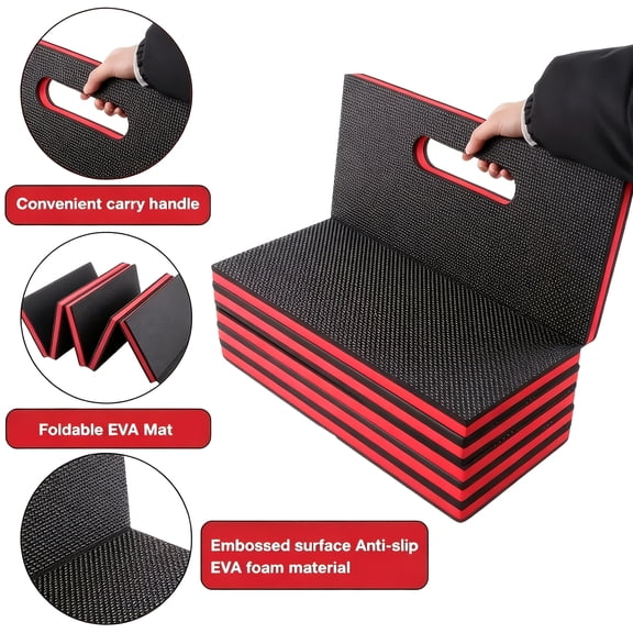 EVA Automotive Repair Mat, Foldable, Lightweight, Thermal Insulation, Multifunctional, Convertible to A Seat,