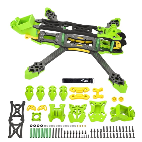 EVA5 5-Inch FPV Drone Frame Kit - 230mm Wheelbase, 5mm Arms, 2.5mm Top & 2mm Base Plates, Compatible with DJI O4/O3