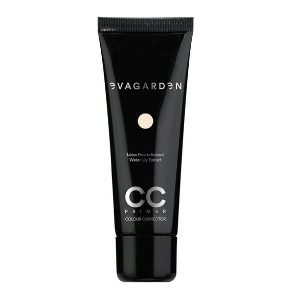 EVAGARDEN CC Primer - Improves Your Complexion and Absorbs Excess Sebum - Minimizes Your Pores for Smooth Makeup Application - Soft, Velvety Texture Gives Matte Finish - 105 Ivory - 1.01 oz