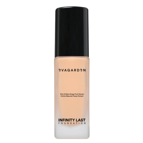 EVAGARDEN Infinity Last Foundation - Amazing Duration Gives Second Skin Effect - Soft and Creamy, Liquid Texture Results in Natural Finish - Easily Blendable - Satin Look - 264 Warm Beige - 1.01 oz