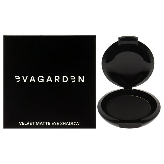 Evagarden Velvet Matte Eyeshadow - 128 Black , 0.08 oz Eye Shadow