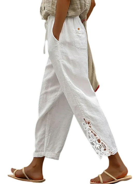 Gray Women Casual Linen pants 2602# Gray Women Casual Linen pants 2602#