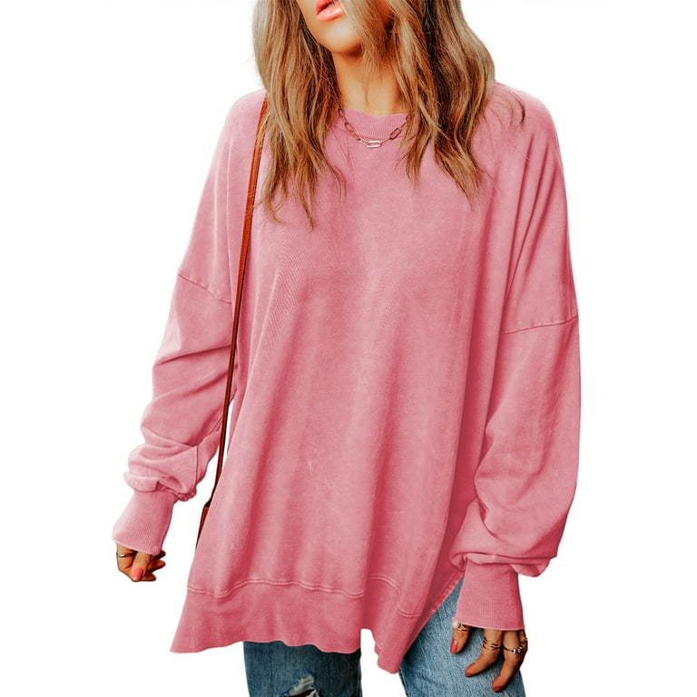 EVALESS Oversized Sweatshirts for Women Plus Size Crewneck