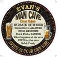 thumbnail image 1 of EVAN'S Man Cave Rules 12" Round Metal Sign Garage Bar Decor 200120010057, 1 of 1