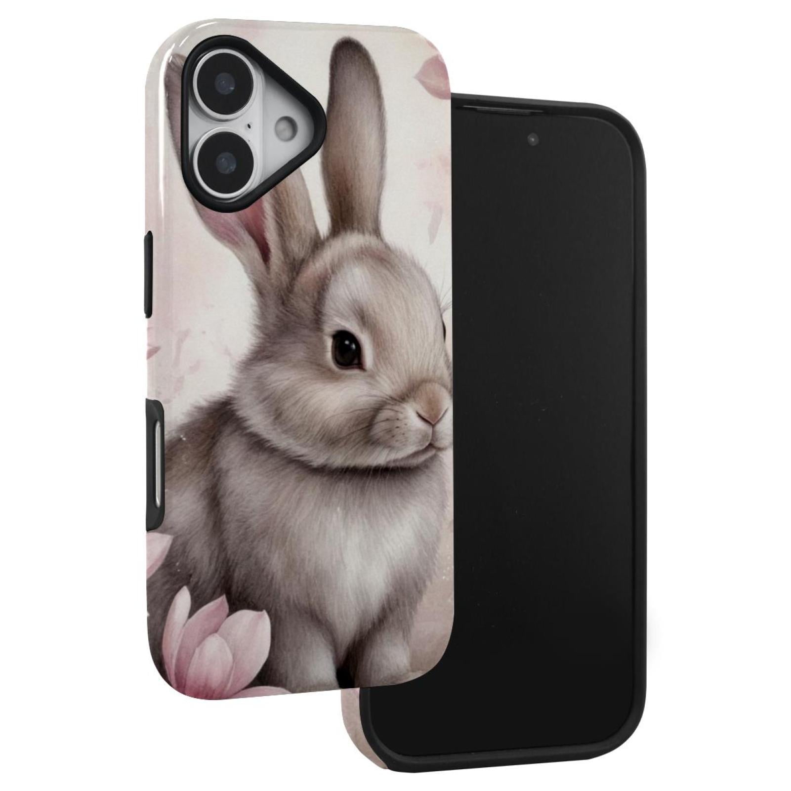 EVANLinism Plum Blossom Happy Little Rabbit phone case for Iphone 17 ...