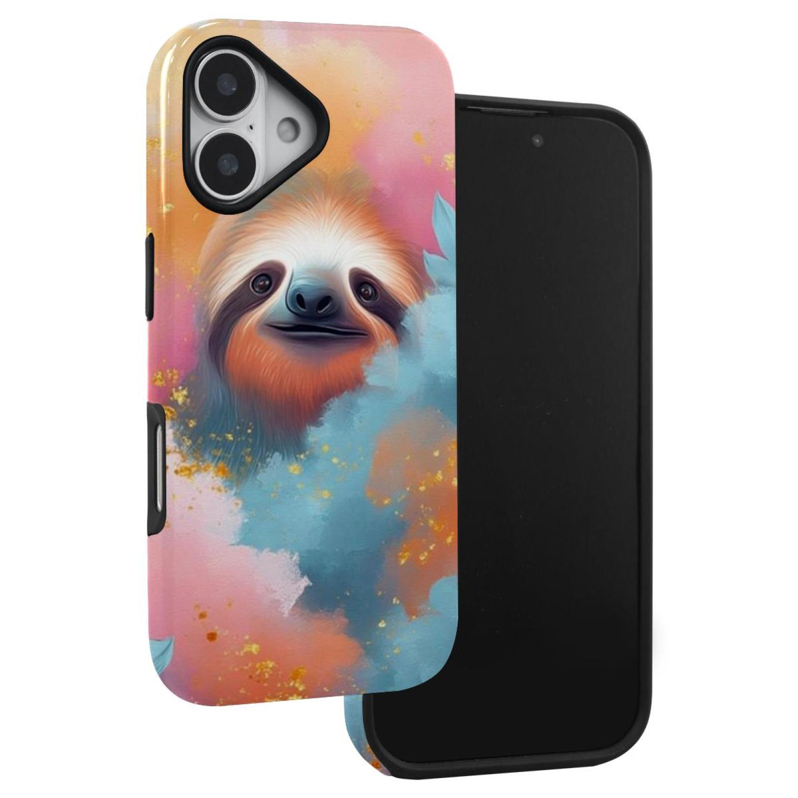Sloth Custom Phone Case EVANLinism Sloth Auspicious Cloud phone case for Iphone 17 Series ...