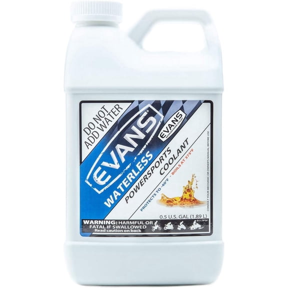 Evans Coolant EC72064 Powersports Waterless Engine Coolant, 1/2 gallon
