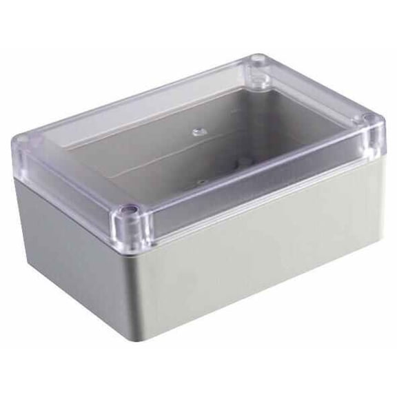 EVATRON - IP65 ABS Junction Box Enclosure with Clear Lid - 125x85x55mm