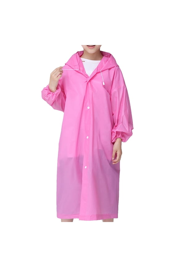 EVC Children's Fashion Outdoor Raincoat Travel Raincoat Transparent Thick Adult Rain gear