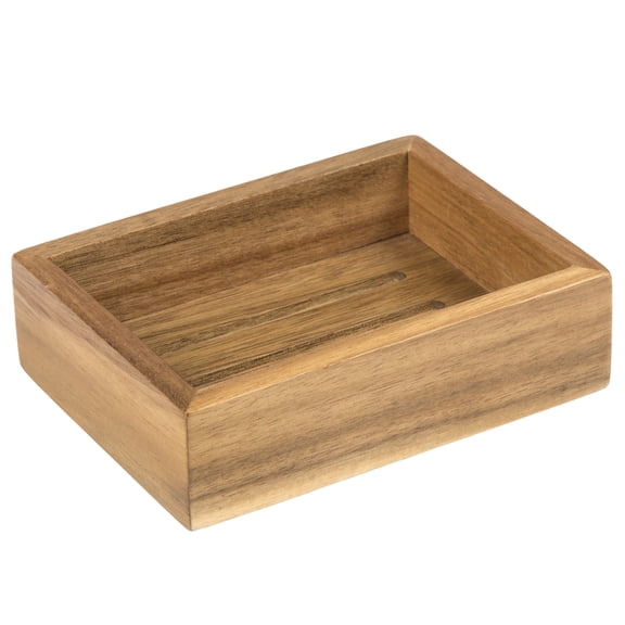 Creative Home Acacia Bath Rectangular Dish, Soap Tray, Holder