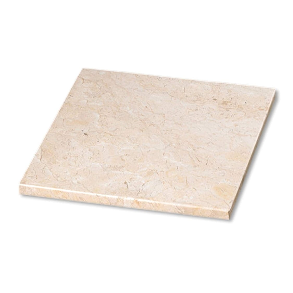 Beige Rectangular Marble Pastry Board 12" x 12"