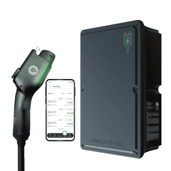 EVDC Pro, 240 V, 48 Amps Level 2 EV Vehicle Charging Station with All Temperature Performance