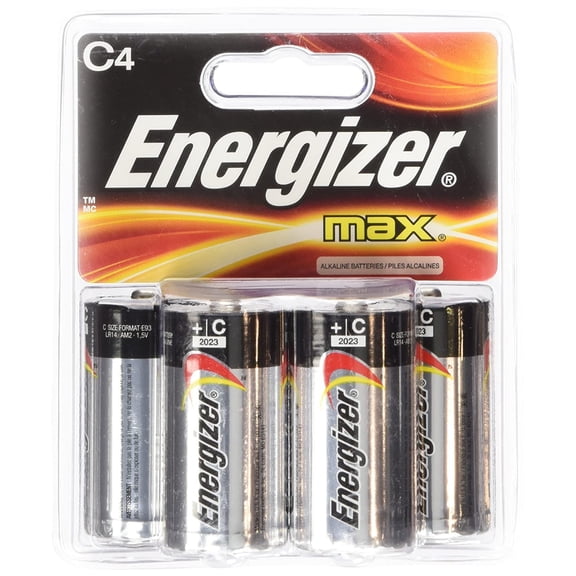 EVEE93BP4 - MAX Alkaline Batteries, 4-pack, 3-count