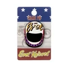 EVEL KNIEVEL STUNT CRASH HELMET ENAMEL PIN - FRONT VIEW