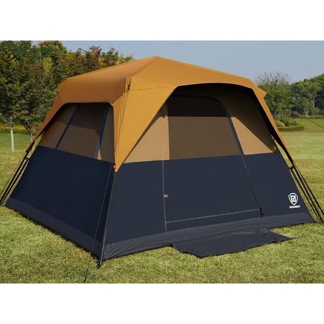 EVER ADVANCED 6 Person Blackout Camping Tent Instant Cabin Tents for