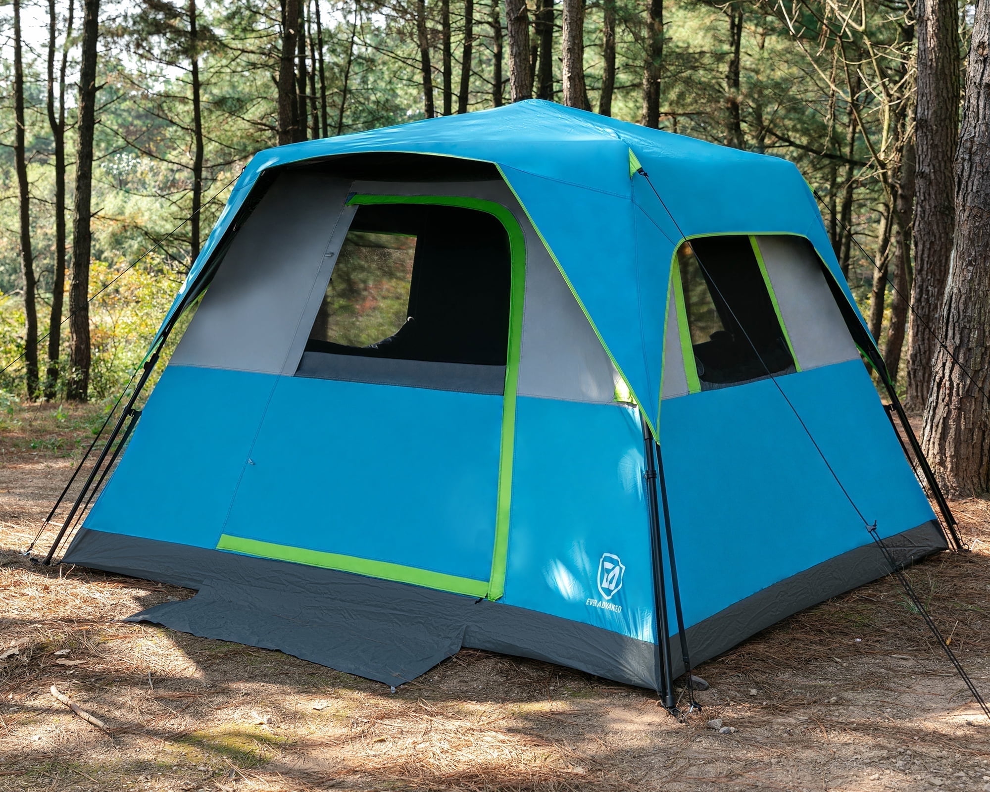EVER ADVANCED 6 Person Blackout Camping Tent Instant Family Tents 60 