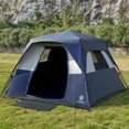 thumbnail image 1 of EVER ADVANCED 6 Person Blackout Camping Tent, Instant Family Tents, 60 s Quick Setup, Water-Resistant, Navy, 1 of 6