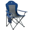 thumbnail image 1 of EVER ADVANCED Oversized Camping Chair with High Back Padded Folding Portable Lawn Chairs Lightweight Sturdy Steel for Adults Foldable Outdoor Chair , Blue, 1 of 12