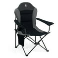thumbnail image 1 of EVER ADVANCED Folding Camping Chair with High Back Padded Oversized Portable Lawn Chairs Lightweight Sturdy Steel Foldable Outdoor Camp Chair for Adults, Black, 1 of 10