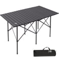 thumbnail image 1 of EVER ADVANCED Lightweight Foldable Aluminum Camping Table, Black, 1 of 7