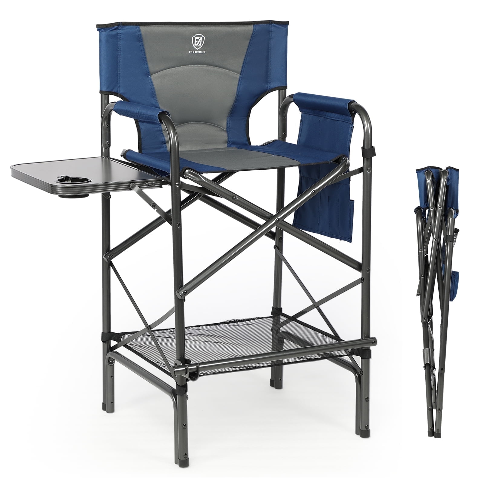 "EVER ADVANCED Heavy Duty Tall Directors Chair 31"" Seat Height for ...