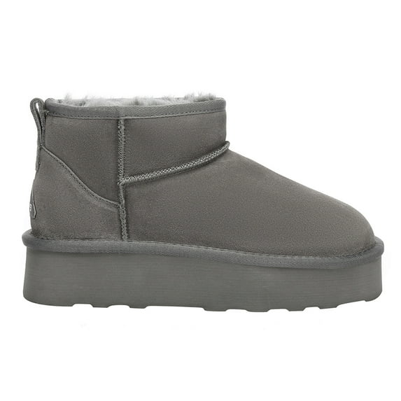 EVER AU Women Heron Ultra Mini Platform Boots - Grey