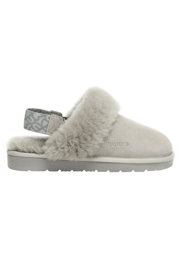 EVER AU Women Pelican Removable Strap Slingback Slippers - Goat Grey