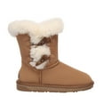 thumbnail image 1 of EVER AU Women Stork Horn Toggle button Short Boots - Chestnut, 1 of 11