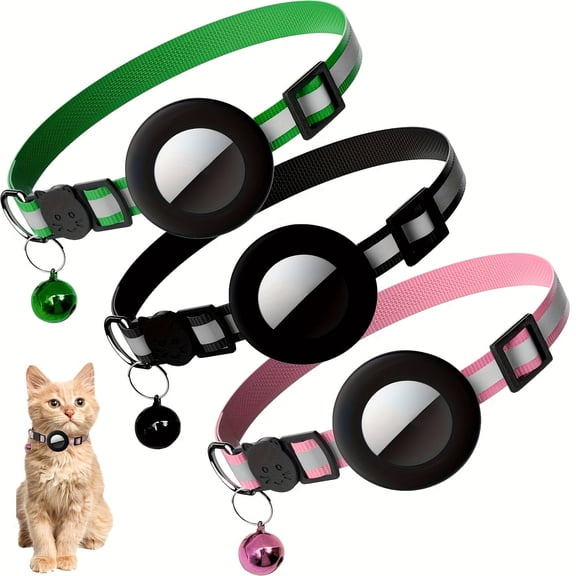 EVER BETTER Breakaway Cat Collar with Reflective Strip, Compatible with  Lightweight and Adjustable Kitten Collar for Boy and Girl Kittens, Includes Safety Release Buckle and Bell