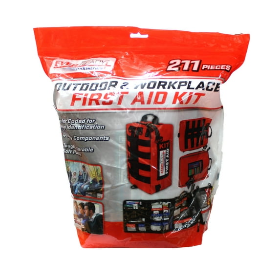 EVER-READY Industries Outdoor & Workplace First Aid Kit 211 Pieces