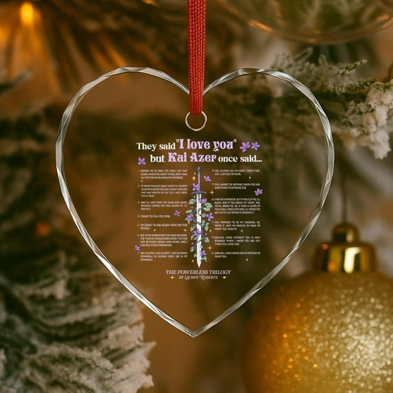 EVERA Kai Azer I Love You In Powerless Ornament, Kai Azer Powerless