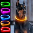 thumbnail image 1 of EVERBETTERUS LED Dog Collar, Light Up Dog Collars,Rechargeable Dog Lights for Night Walking，Universal, Reusable Safety Necklace for Small Medium Large Dogs, 1 of 6