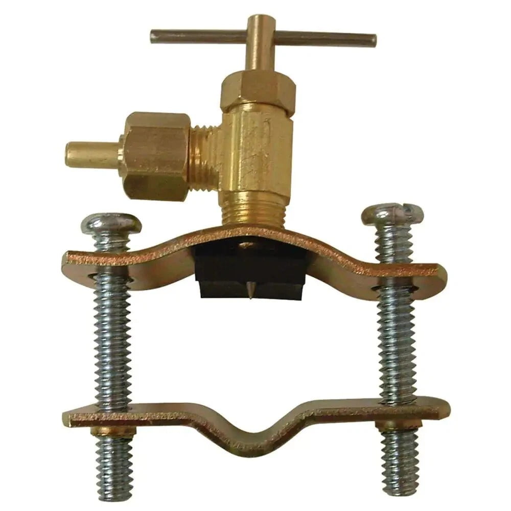 EVERBILT LFA-50 1/4 inch OD Compression Brass Saddle Valve Fitting Self ...