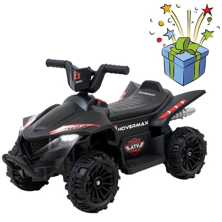 HOVERMAX 12V Kids Ride on ATV, 4 Wheeler Quad Toy Vehicle for Kids Aged 3+
