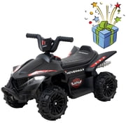 HOVERMAX 12V Kids Ride on ATV, 4 Wheeler Quad Toy Vehicle for Kids Aged 3+