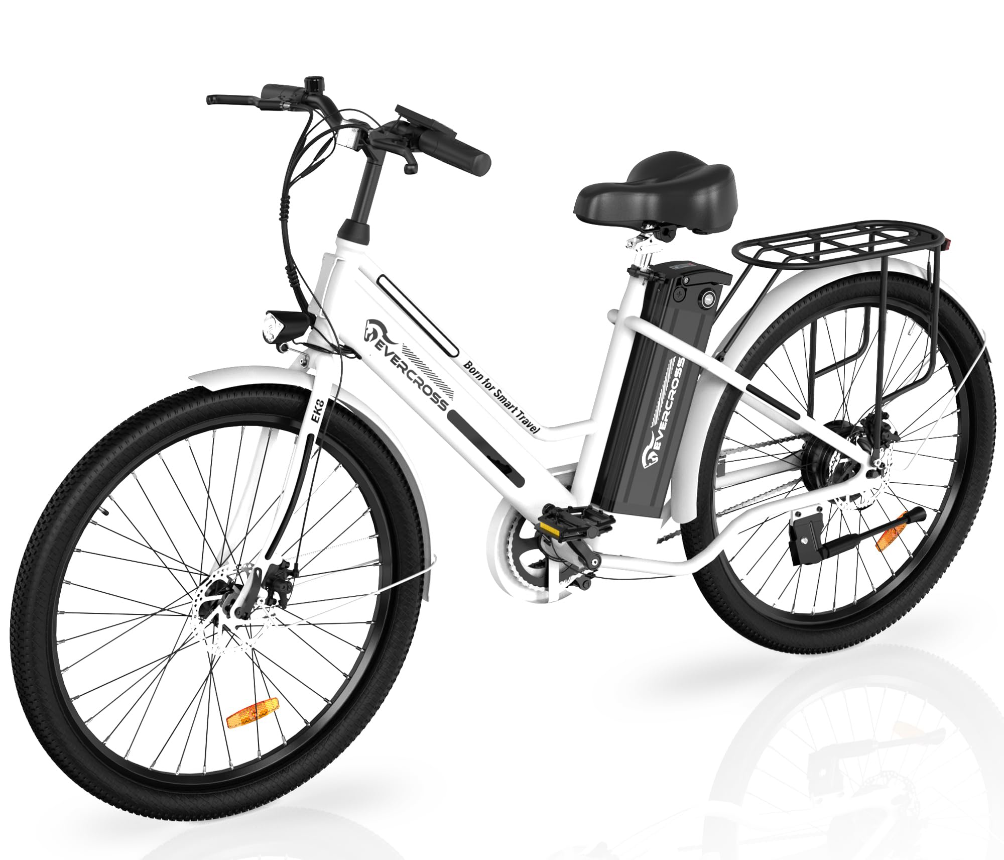 EVERCROSS Electric Bike, 26" Ebike, 500W Motor Mountain Bike for Adults, 36V 12AH Removable Battery, 20MPH Electric Bicycle with LED Display for Women - UL2849 - image 1 of 8